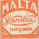Etichetă ”Malta Kandia” Timișoara